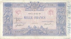 1000 Francs BLEU ET ROSE FRANCE  1917 F.36.31 TB