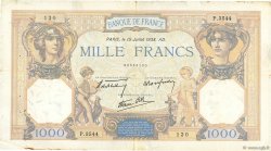 1000 Francs CÉRÈS ET MERCURE type modifié FRANCE  1938 F.38.23 TTB
