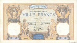 1000 Francs CÉRÈS ET MERCURE type modifié FRANCIA  1938 F.38.31 MBC+
