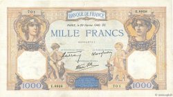 1000 Francs CÉRÈS ET MERCURE type modifié FRANCE  1940 F.38.43 pr.TTB
