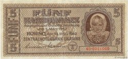 5 Karbowanez UKRAINE  1942 P.051 TB+