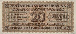 20 Karbowanez UKRAINE  1942 P.053 pr.NEUF