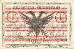 1 Franc ALBANIE  1917 PS.146c TTB