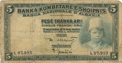 5 Franka Ari ALBANIE  1926 P.02a B