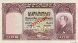 100 Franka Ari ALBANIE  1926 P.04s SPL