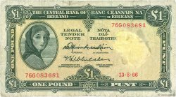 1 Pound IRLANDE  1966 P.064a TB
