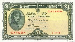 1 Pound IRLANDA  1975 P.064c q.FDC