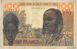 100 Francs ESTADOS DEL OESTE AFRICANO  1965 P.002b MBC