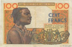 100 Francs ESTADOS DEL OESTE AFRICANO  1961 P.101Aa BC