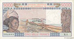 5000 Francs WEST AFRICAN STATES  1978 P.108Ab XF-