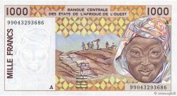1000 Francs STATI AMERICANI AFRICANI  1999 P.111Ai q.FDC