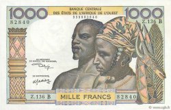 1000 Francs WEST AFRICAN STATES  1970 P.203Bl