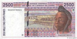 2500 Francs ÉTATS DE L AFRIQUE DE L OUEST  1994 P.412Dc