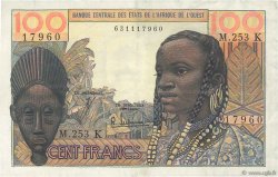 100 Francs ESTADOS DEL OESTE AFRICANO  1965 P.701Kf MBC