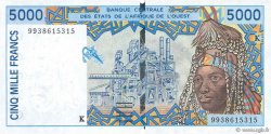 5000 Francs WEST AFRICAN STATES  1999 P.713Ki