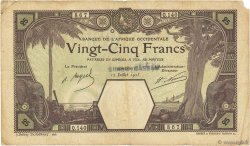 25 Francs GRAND-BASSAM AFRIQUE OCCIDENTALE FRANÇAISE (1895-1958) Grand-Bassam 1923 P.07Db var TB