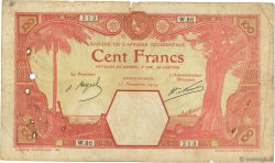 100 Francs GRAND-BASSAM AFRIQUE OCCIDENTALE FRANÇAISE (1895-1958) Grand-Bassam 1924 P.11Dd B