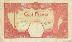 100 Francs GRAND-BASSAM AFRIQUE OCCIDENTALE FRANÇAISE (1895-1958) Grand-Bassam 1924 P.11Dd pr.TTB