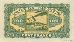 100 Francs FRENCH WEST AFRICA  1942 P.31a XF+