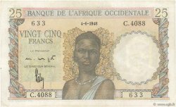 25 Francs AFRIQUE OCCIDENTALE FRANÇAISE (1895-1958)  1948 P.38 SUP