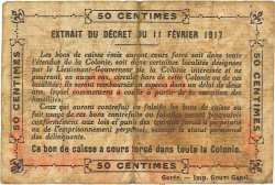 50 Centimes DAHOMEY  1917 P.01a B+