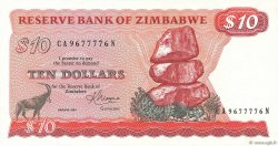 10 Dollars ZIMBABWE 1983 P.03d NEUF