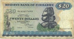 20 Dollars ZIMBABWE  1983 P.04c B