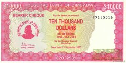 10000 Dollars ZIMBABWE  2003 P.22b NEUF