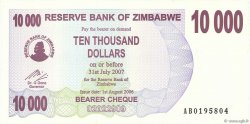 10000 Dollars ZIMBABWE  2006 P.46b pr.NEUF