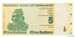 5 Dollars ZIMBABWE  2009 P.93 NEUF
