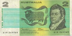 2 Dollars AUSTRALIE  1985 P.43e TB+