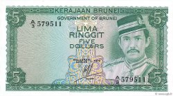 5 Ringgit - 5 Dollars BRUNEI  1979 P.07a NEUF