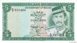 5 Ringgit - 5 Dollars BRUNEI  1983 P.07b SPL+