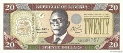 20 Dollars LIBERIA  1999 P.23a FDC