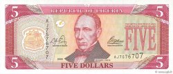 5 Dollars LIBERIA  2003 P.26a pr.NEUF