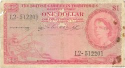 1 Dollar CARAÏBES  1955 P.07b pr.B