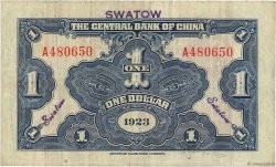 1 Dollar CHINE Swatow 1923 P.0171e TB+
