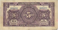 5 Dollars CHINE Canton 1918 PS.2402b pr.TB