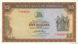5 Dollars RHODESIA  1972 P.32a