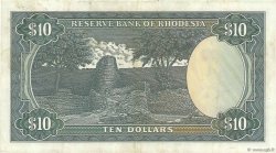 10 Dollars RHODESIA  1976 P.37a BB