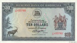 10 Dollars RHODESIA  1979 P.41a