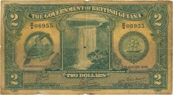 2 Dollars GUYANA  1942 P.13c AB