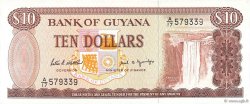 10 Dollars GUIANA  1989 P.23d UNC-