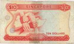 10 Dollars SINGAPOUR  1970 P.03b pr.B