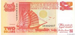 2 Dollars SINGAPORE  1990 P.27 UNC