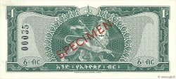 1 Dollar Spécimen ÉTHIOPIE  1966 P.25s pr.NEUF