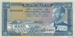 50 Dollars ÉTHIOPIE  1966 P.28a TTB+