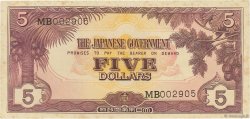 5 Dollars MALAYA  1942 P.M06a