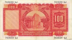 100 Dollars HONG KONG  1964 P.183a TTB