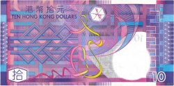 10 Dollars HONG KONG  2002 P.400a TTB